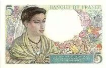 France 5 Francs Shepherd - 05-04-1945 Serial Y.126 - UNC