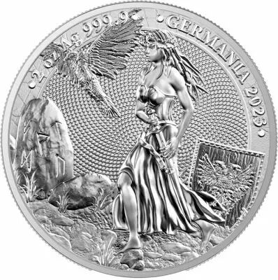 Germany  2 OUNCES SILVER GERMANIA 2023 BULLION - 10 MARKS