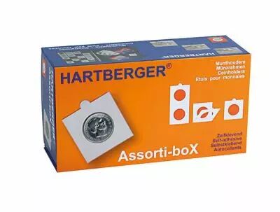 Assortment of 1 200 coin cases 50 x 50 mm