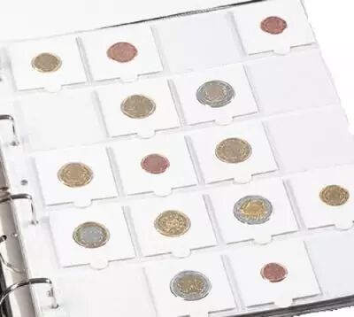 HARTBERGER sheets for 20 coin cases 50 x 50 mm