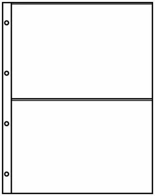 2-division HARTBERGER sheets for banknotes up to 226 x 147 mm