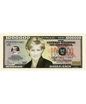 France PRIVATE EDITION  Lady Di  - including 1 coin and 2 banknotes