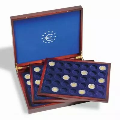 VOLTERRA boxed set of 105 2 euro coins in capsules