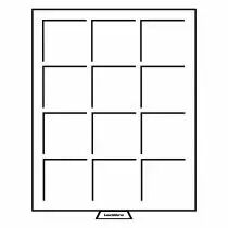 Large medallion for 12 coins up to 64mm