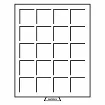 Large medallion for 20 coins up to 48mm