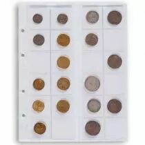 OPTIMA Sheets for 24 Coins up to Ø 34 MM