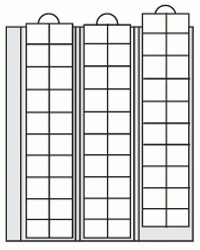 Sliding strip sheet for 60 pieces up to 17 mm diameter