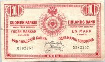 Finland 1 Markkaa Red - 1915