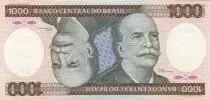 Brasil 1000 Cruzeiros B. do Rio Branco - Machinery - 1986 Serial B.0772