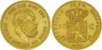Holanda 10 Gulden Willem III - Arms 1875