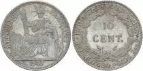 Indochina Francesa 10 Cents Woman with laurel - A-Paris - 1937