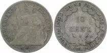 Indo-Cina francese 10 Cents Woman with laurel - A-Paris - 1931