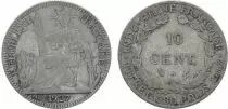 Indo-Cina francese 10 Cents Woman with laurel - A-Paris - 1927