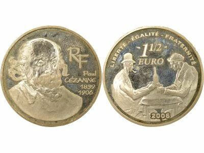 1� Proof Silver Euro, Paul C�zanne - 2006 Pessac