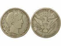 1/2S Silver Dollar, Barber - 1908 Philadelphia