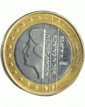 1 euro - Pays-Bas 2001