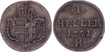 1 Heller, Leopold II - Burgau - 1791 H