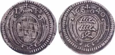 1 Kreuzer 1640,  Eberhard III - 1633-1674.