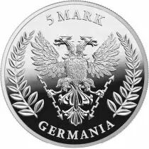 1 ONCE ARGENT BE GERMANIA 2023 BULLION - 5 MARKS