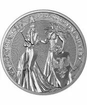 1 ONCE BULLION ARGENT GERMANIA & BRITANNIA 2019 - LES GRANDES FIGURES ALL&Eacute;GORIQUES