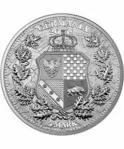 1 ONCE BULLION ARGENT GERMANIA & BRITANNIA 2019 - LES GRANDES FIGURES ALL&Eacute;GORIQUES