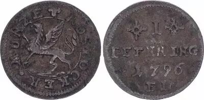 1 Pfenning  , Rostock - 1796 FL