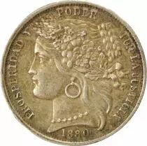 1 Silver Peseta - 1880