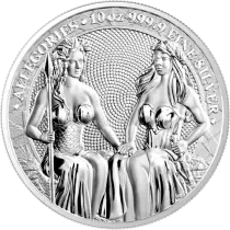 10 ONCES BULLION ARGENT AUTRICHE & GERMANIA 2021 - LES GRANDES FIGURES ALL&Eacute;GORIQUES