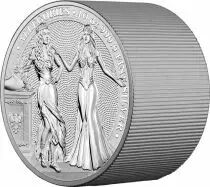 10 ONCES BULLION ARGENT ITALIA & GERMANIA 2020 - LES GRANDES FIGURES ALL&Eacute;GORIQUES