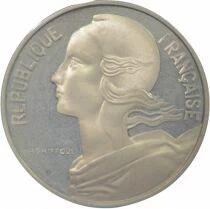 10 Silver Centimes, Marianne, Piedfort - 1975 Pessac
