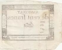 100 Francs - 18 Nivose An III - (07.01.1795) - Sign. Bert - Serial 3420