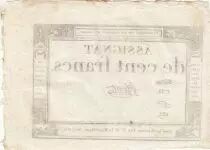100 Francs - 18 Nivose An III - (07.01.1795) - Sign. Chevrot - Serial 1733