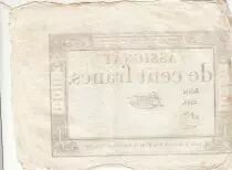 100 Francs - 18 Nivose An III - (07.01.1795) - Sign. Chevrot - Serial 2849
