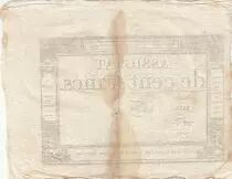 100 Francs - 18 Nivose An III - (07.01.1795) - Sign. Fere - Serial 5255