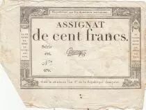 100 Francs - 18 Nivose An III - (07.01.1795) - Sign. Gautry - Serial 496