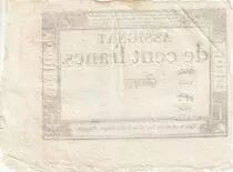 100 Francs - 18 Nivose An III - (07.01.1795) - Sign. Gautry - Serial 5255