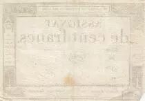 100 Francs - 18 Nivose An III - (07.01.1795) - Sign. Godet - Serial 406