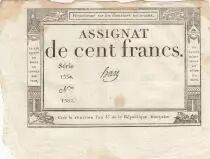 100 Francs - 18 Nivose An III - (07.01.1795) - Sign. Haze - Serial 1334