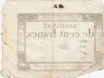 100 Francs - 18 Nivose An III - (07.01.1795) - Sign. Lassia - Serial 1611