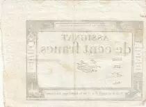 100 Francs - 18 Nivose An III - (07.01.1795) - Sign. Le Noble - Serial 532
