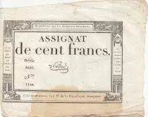 100 Francs - 18 Nivose An III - (07.01.1795) - Sign. Lehord - Serial 2020