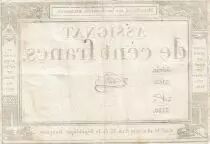 100 Francs - 18 Nivose An III - (07.01.1795) - Sign. Lehord - Serial 2162