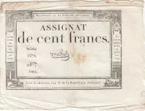 100 Francs - 18 Nivose An III - (07.01.1795) - Sign. Lehord - Serial 2379