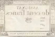 100 Francs - 18 Nivose An III - (07.01.1795) - Sign. Moret - Serial 1733