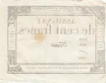 100 Francs - 18 Nivose An III - (07.01.1795) - Sign. Morin - Serial 3316