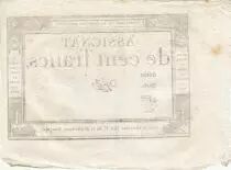 100 Francs - 18 Nivose An III - (07.01.1795) - Sign. Og&eacute; - Serial 3920