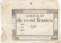 100 Francs - 18 Nivose An III - (07.01.1795) - Sign. Og&eacute; - Serial 5255