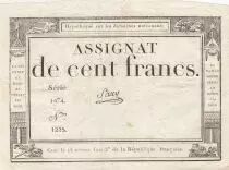 100 Francs - 18 Nivose An III - (07.01.1795) - Sign. Saxy - Serial 1474