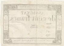100 Francs - 18 Nivose An III - (07.01.1795) - Sign. Saxy - Serial 1474