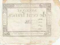 100 Francs - 18 Nivose An III - (07.01.1795) - Sign. Saxy - Serial 3420